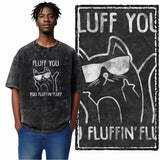 DB Cat Acid-Washed Graphic Tee