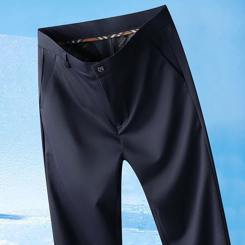 Men's Lightweight Stretch Straight-Leg Pants