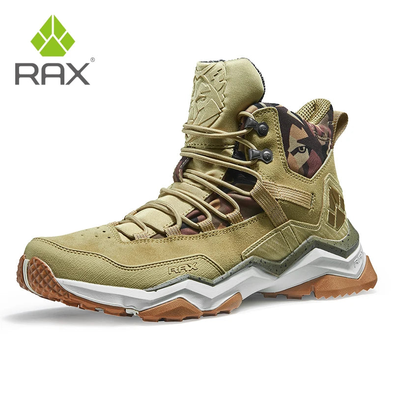 Rax Hiking Shoes Men Waterproof Trekking Shoes Lightweight Breathable Outdoor Sports Sneakers for Men Climbing Leather Shoes
