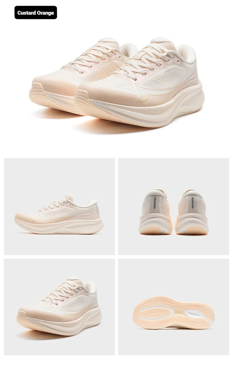 Xtep 2000km Plus Running Shoes Women's 2025 Spring Lightweight Anti-slip Wear-Resistant Training Jogging Sneakers 875318110009