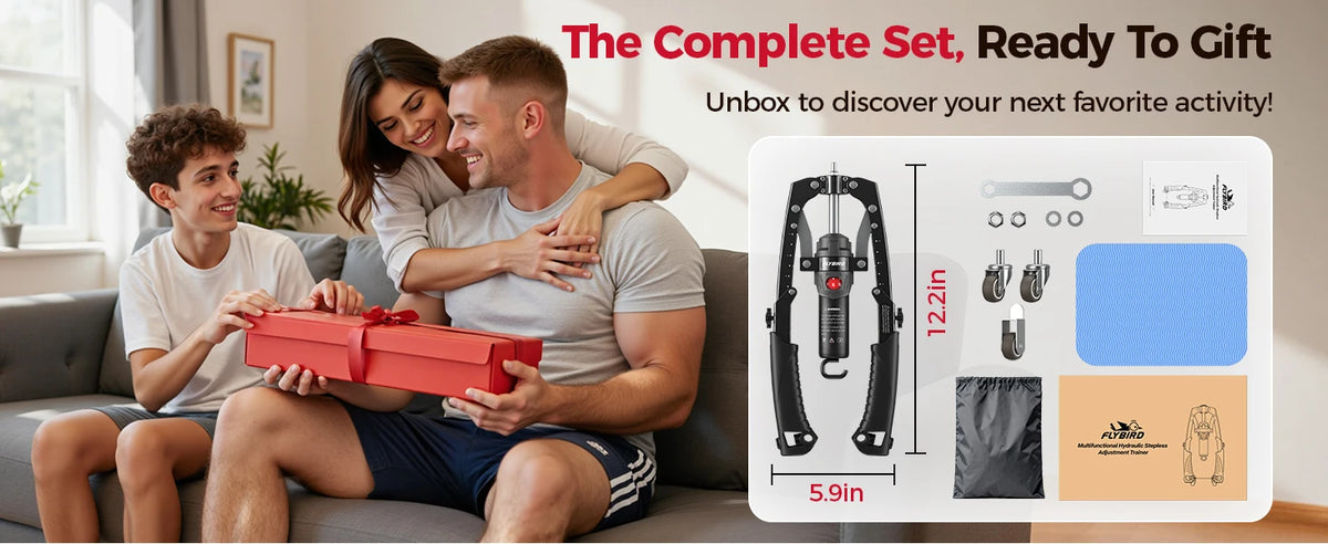 FED Fitness 3-in-1 Arm Trainer & Ab Roller | 15-Level Hydraulic