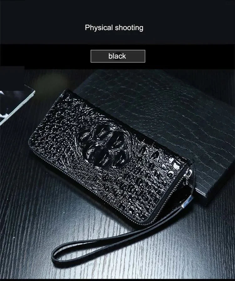 2024 New Cow Genuine Alligator Leather Travel Bags Luxury Men Large Capacity Portable Male Shoulder Bags Brand Travel Duffle Bag