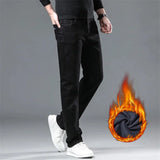 Men’s Fleece-Lined Straight-Leg Stretch Jeans