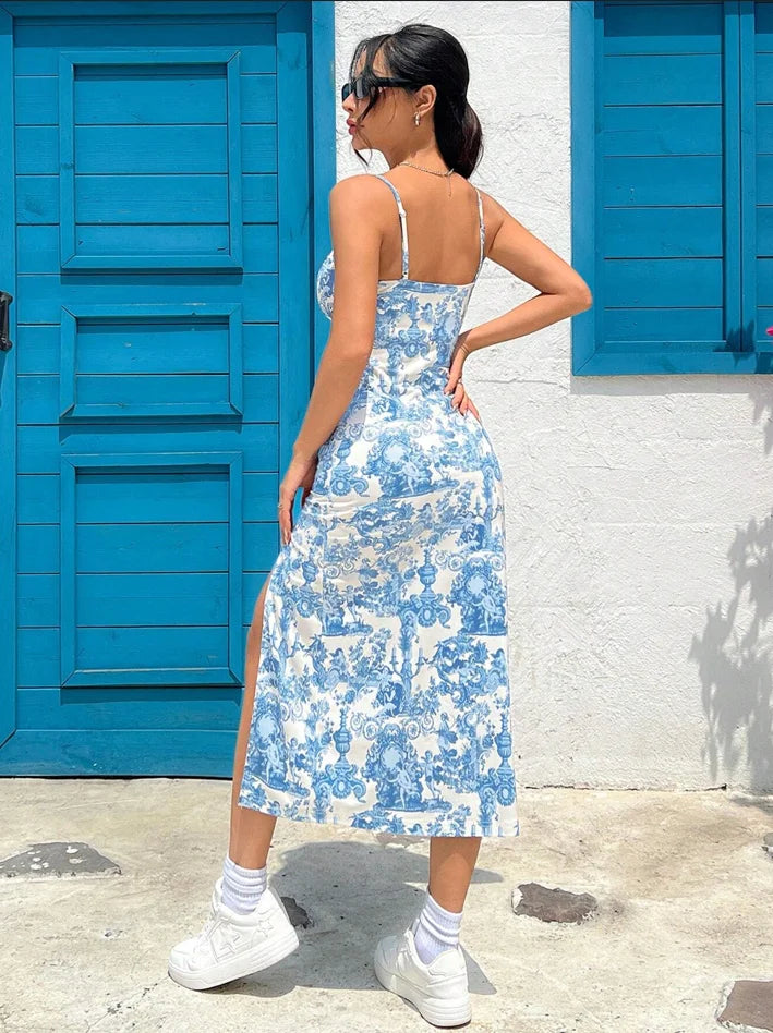 Daisy Leopard Print Maxi Dress