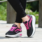Breathable Air Mesh Walking Shoes – Lightweight Platform Sneakers