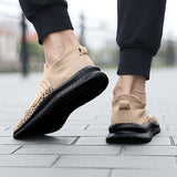 Men's Slip-On Casual Sneakers — Breathable Mesh, Lightweight, Anti-Slip