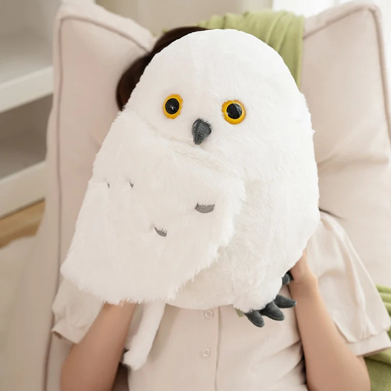 Lifelike Owl Plush Toy – Soft Stuffed Bird Doll 30/36cm