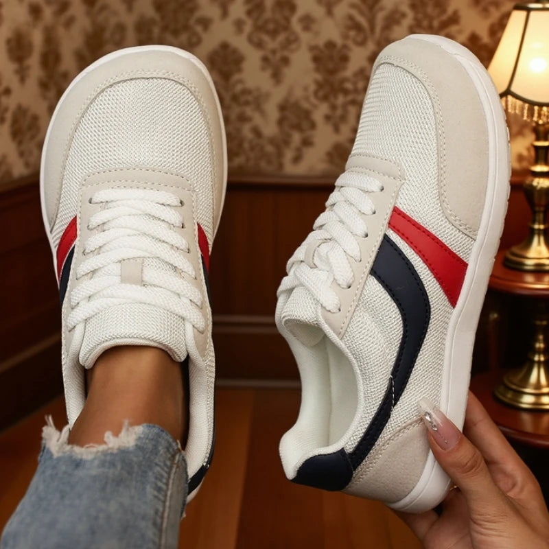 Women's Barefoot Canvas Sneakers: Wide-Toe Breathable Comfort