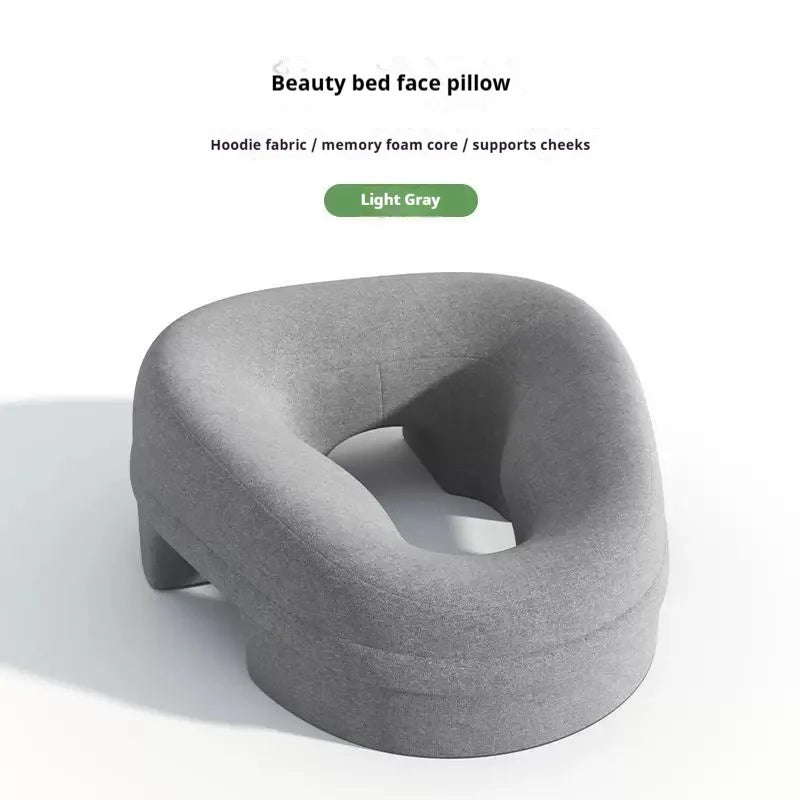 Professional Salon Facial Pillow for Face Down Massage, Ergonomic Face Cradle with Breathing Hole for Spa,Facial,Lash Extensions