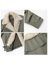 CHIC VEN Fashion Women Coats Loose Casual New Retro Motorcycle Cotton Jacket Thick Warm Female Overcoat Autumn Winter 2025