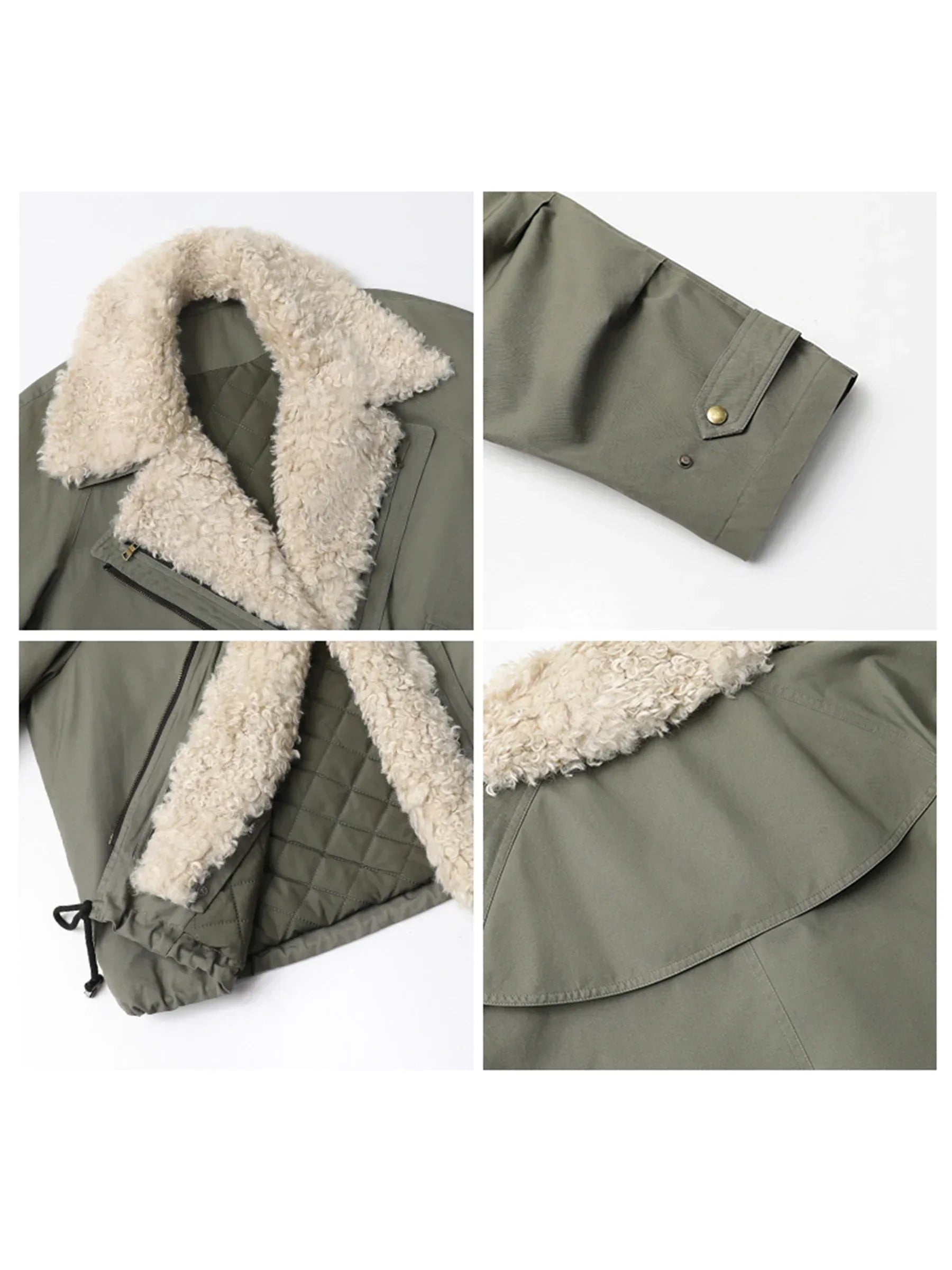 CHIC VEN Fashion Women Coats Loose Casual New Retro Motorcycle Cotton Jacket Thick Warm Female Overcoat Autumn Winter 2025