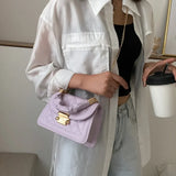 Women PU Leather Shoulder Bags Small Messenger Designer Female 2024 New Fashion Chain Rhomboid Crossbody Bag Ladies Mini Handbag