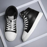 2026 Spring Fashion Red Men's Sneakers High Top Skateboarding Shoes for Men Women Comfortable Unisex Leather Sneakers Size 35-46