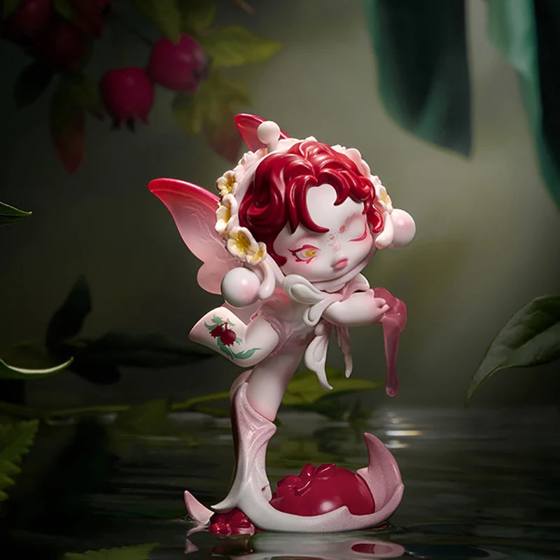 POPMART SKULLPANDA Petals In Four Acts Series Blind Box Genuine Toys Kawaii Anime Action Figure Guess Bag Doll Mystery Box Gifts