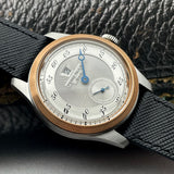 Pierre Paulin Jumping Hour Watch for Men Bronze Ring Vintage Salmon Dial Automatic Watches Reloj Hombre