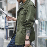Maden Retro M65 Field Jacket – Men's Green Cotton Windbreaker