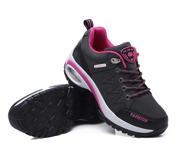 SALUDAS women casual sneakers Non-slip thick-soled height-enhancing casual running shoes light walking sheos