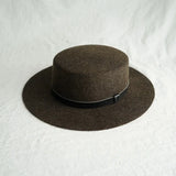 Wool Felt Fedora & Boater Hat – Wide Brim, Unisex