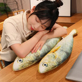 New Simulation Large Yellow Croaker Plush Toys Lifelike Fish Dolls Stuffed Soft Throw Pillow Sleeping Cushion Decor Gift