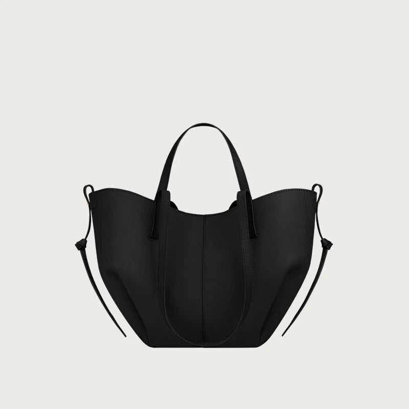 Luxury Wing Tote Bucket Bag – Large Capacity Y2K Pleated Handbag