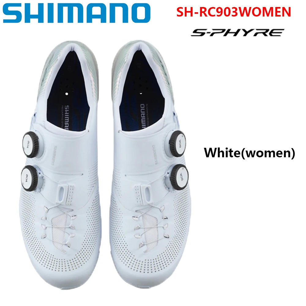 SHIMANO SH-RC903 Road Bike Shoes RC9 RC903PWR S-PHYRE Road Bike Self-locking Shoes Competition Carbon Fiber Bottom Cycling Shoes