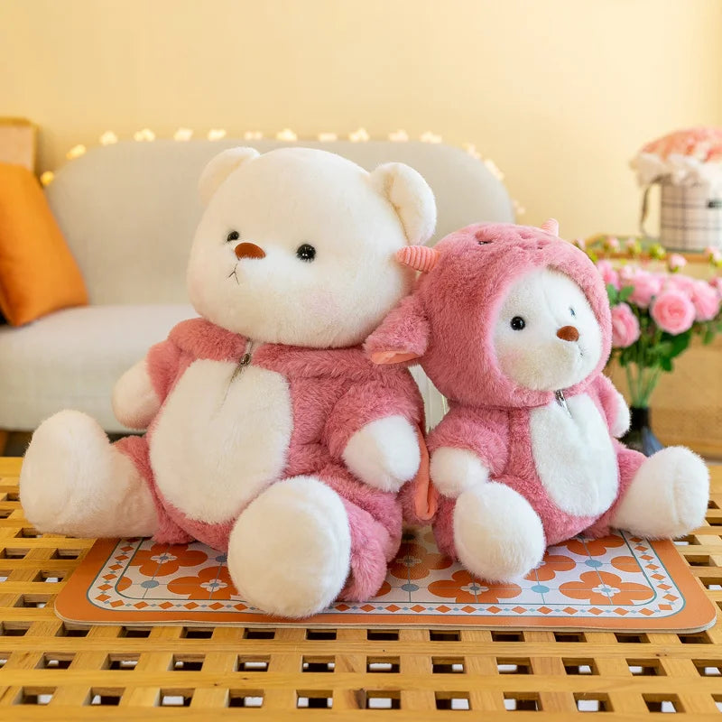 Kawaii Teddy Bear Plush – Soft Stuffed Animal Gift