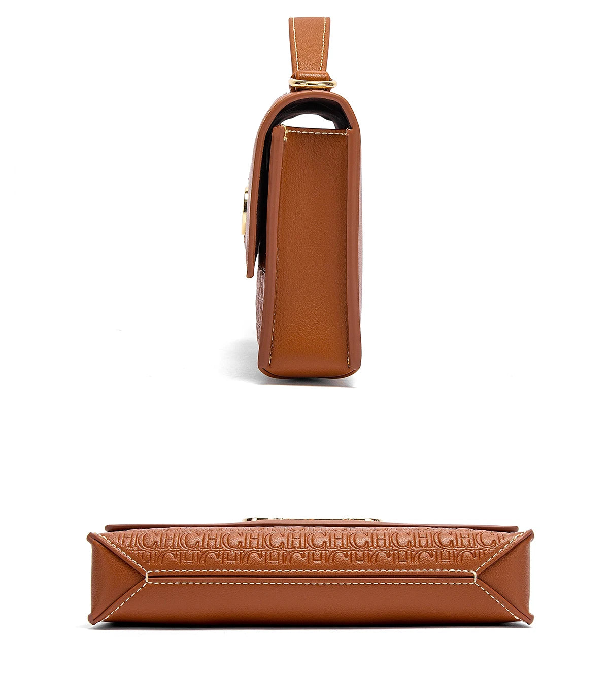 Letter Print Crossbody Satchel