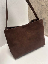 Motingsome Oversize Women Bag Luxury Suede Leather Winter Bags Frosted Cow Skin Handbag and Purses Retro Lady Tote 2024 New