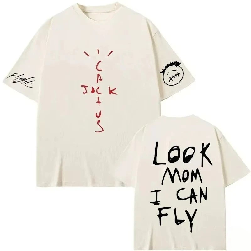 Cactus Jack Graphic T-Shirt — Men's & Women's Hip Hop Style, Summer 2026