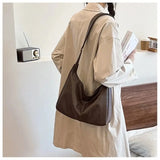Vintage PU Leather Large Capacity Tote