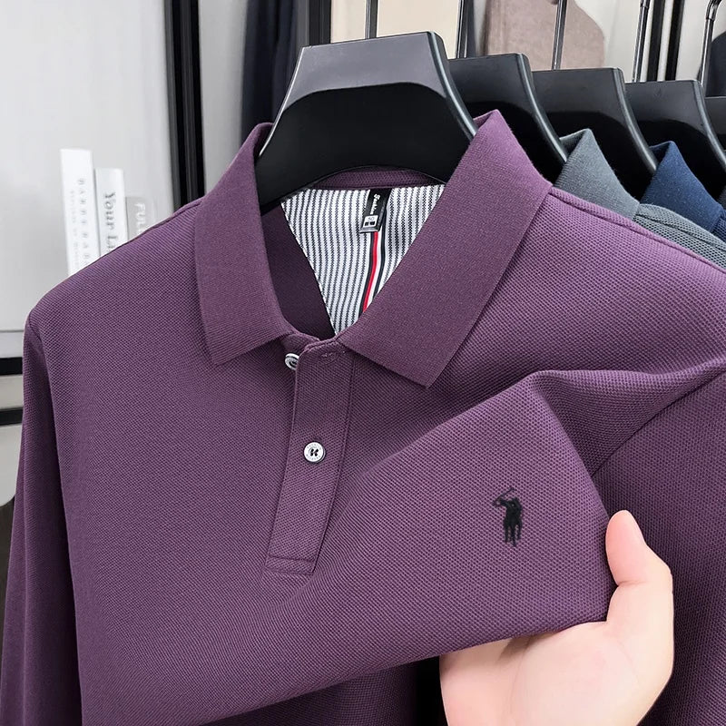 Men's Premium Cotton Embroidered Polo Shirt – Smart Casual