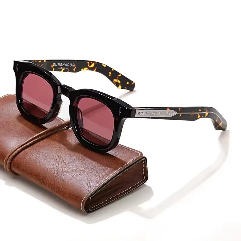 Handcrafted Acetate Round Sunglasses – UV400 Protection