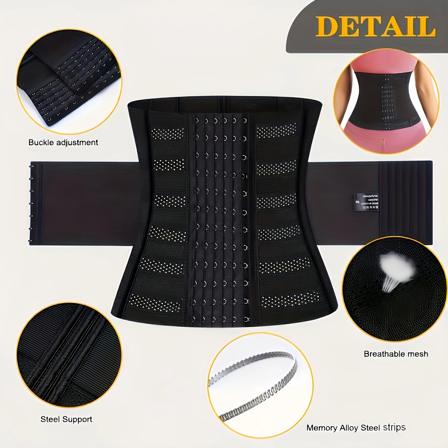 Women's Underbust Waist Trainer – Firm Control Sport Girdle & Hourglass Body Shaper