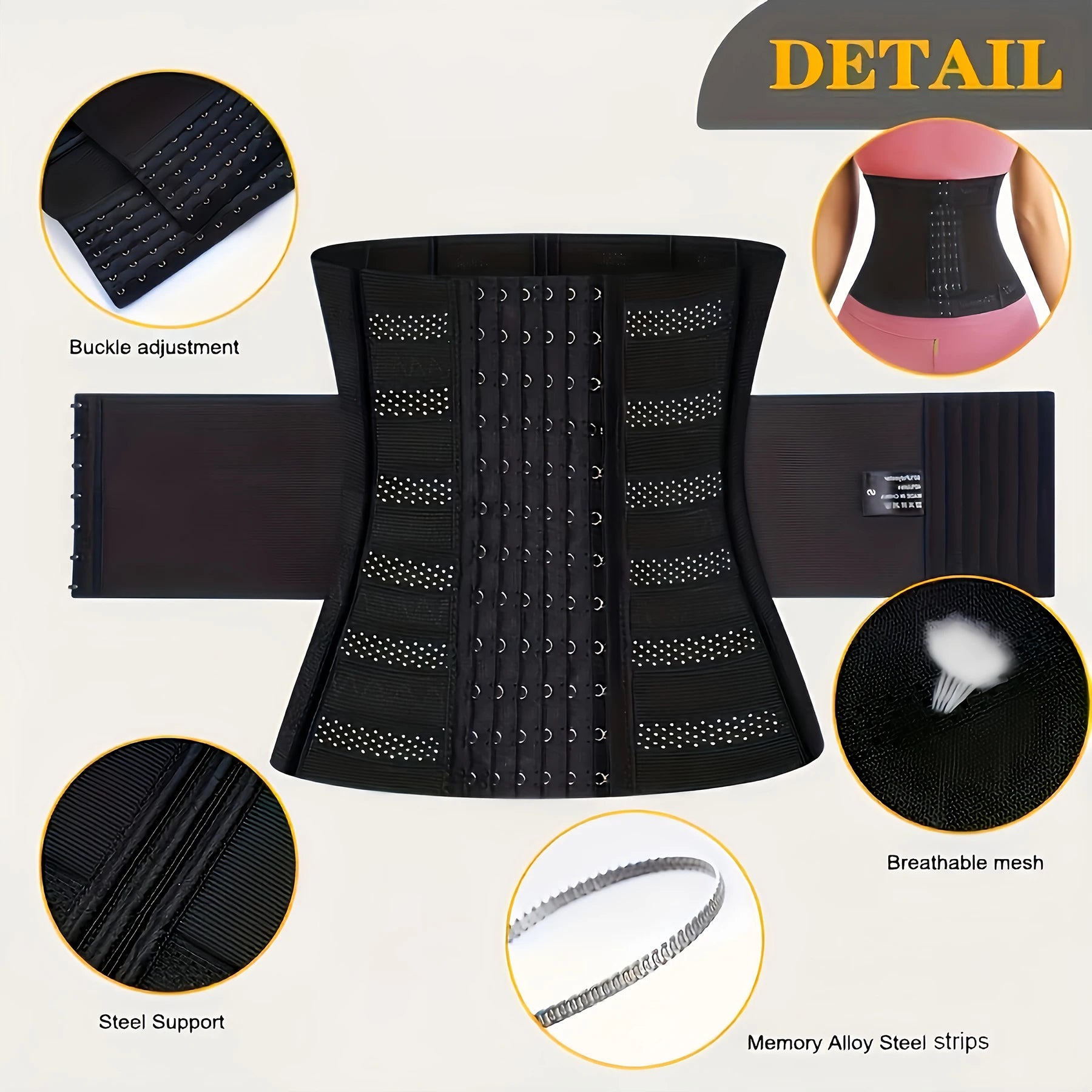 Women's Underbust Waist Trainer – Firm Control Sport Girdle & Hourglass Body Shaper