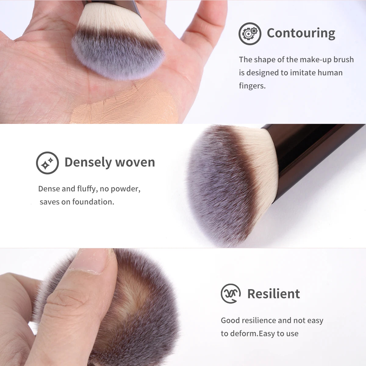 MAANGE Pro Makeup Brush Kit 20pcs Brushes with Storage Bag Dual End Foundation Powder Blush Eyeshadow Brush Beauty Blending Kit