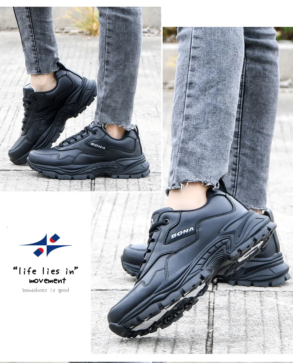 BONA New Designers Running Shoes Casual Fashion Sport Shoes Women Summer Breathable Luxury Brand Sneakers Ladies Footwear