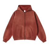 Men’s Oversized Tie-Dye Fleece Zip-Up Hoodie