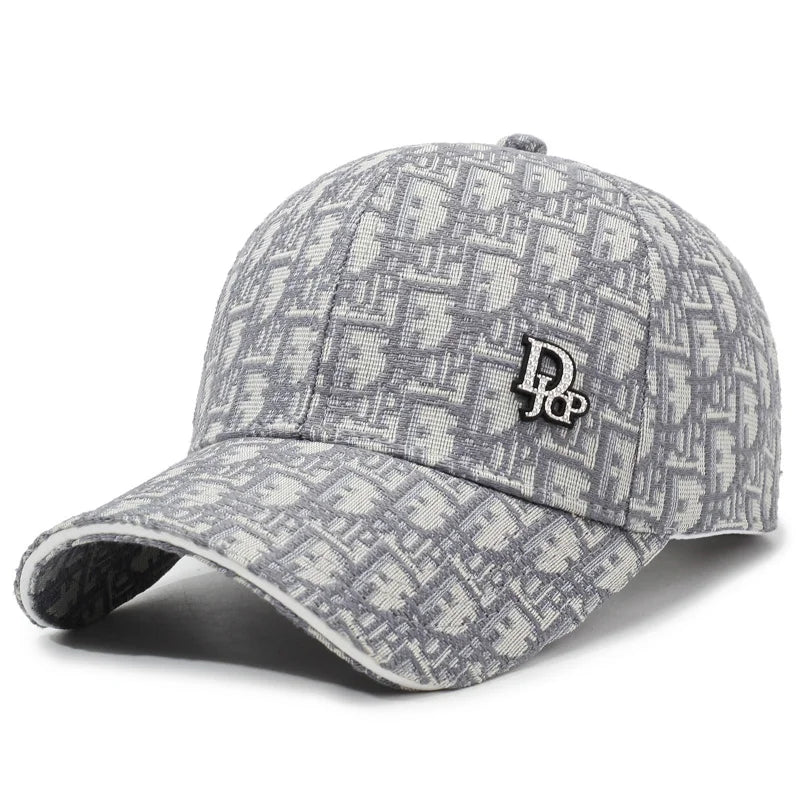 Korean Letter Baseball Cap – Unisex Retro Sun Hat