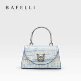 Bafelli Genuine Leather Doctor Bag – Animal Print Handbag