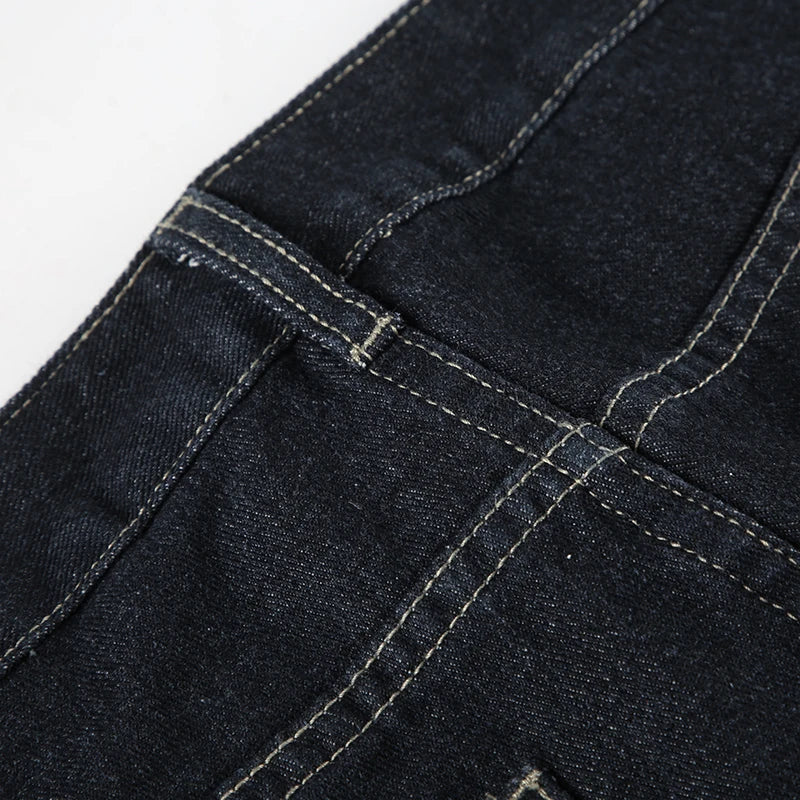 Women's Y2K Flared Jeans – Low Rise Embroidered Denim