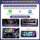 Road Top 8.8"/12.3" Touch Screen for Audi A5 2008–2016