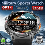 New Upgrade GPS Outdoor Sports SmartWatch Men With 5ATM Swim Compass Altimeter 1.56" AMOLED Heart Rate Bluetooth Call Smartwatch