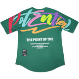 Men's Breathable Printed Crew Neck T-Shirt