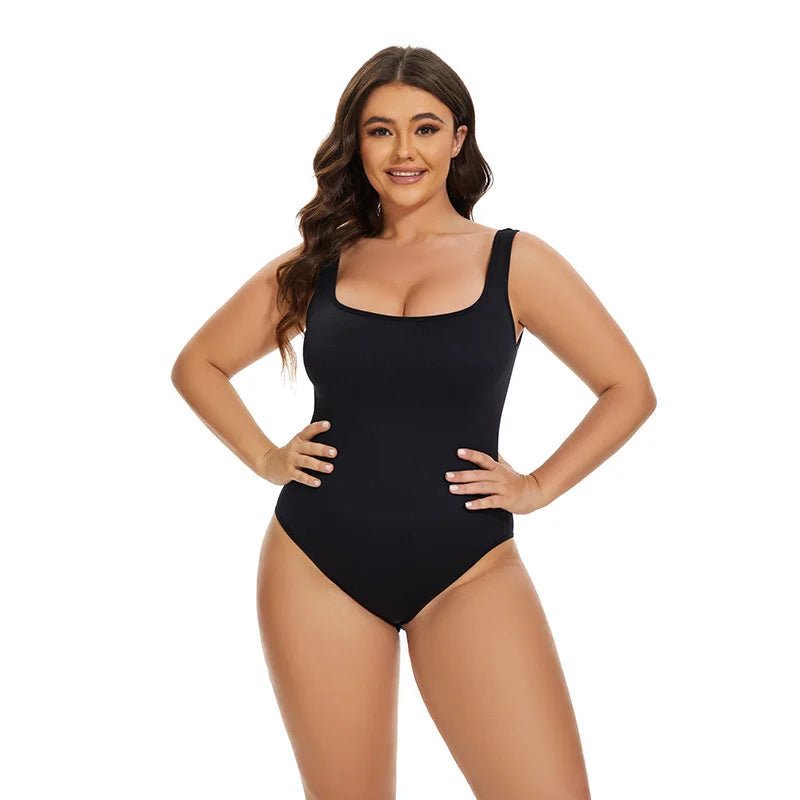 Ribbed Sculpting Seamless Jumpsuit | Firm Compression Shapewear