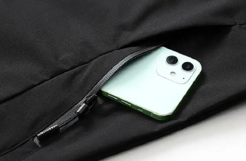 Men’s Hooded Rain Jacket with Detachable Hood