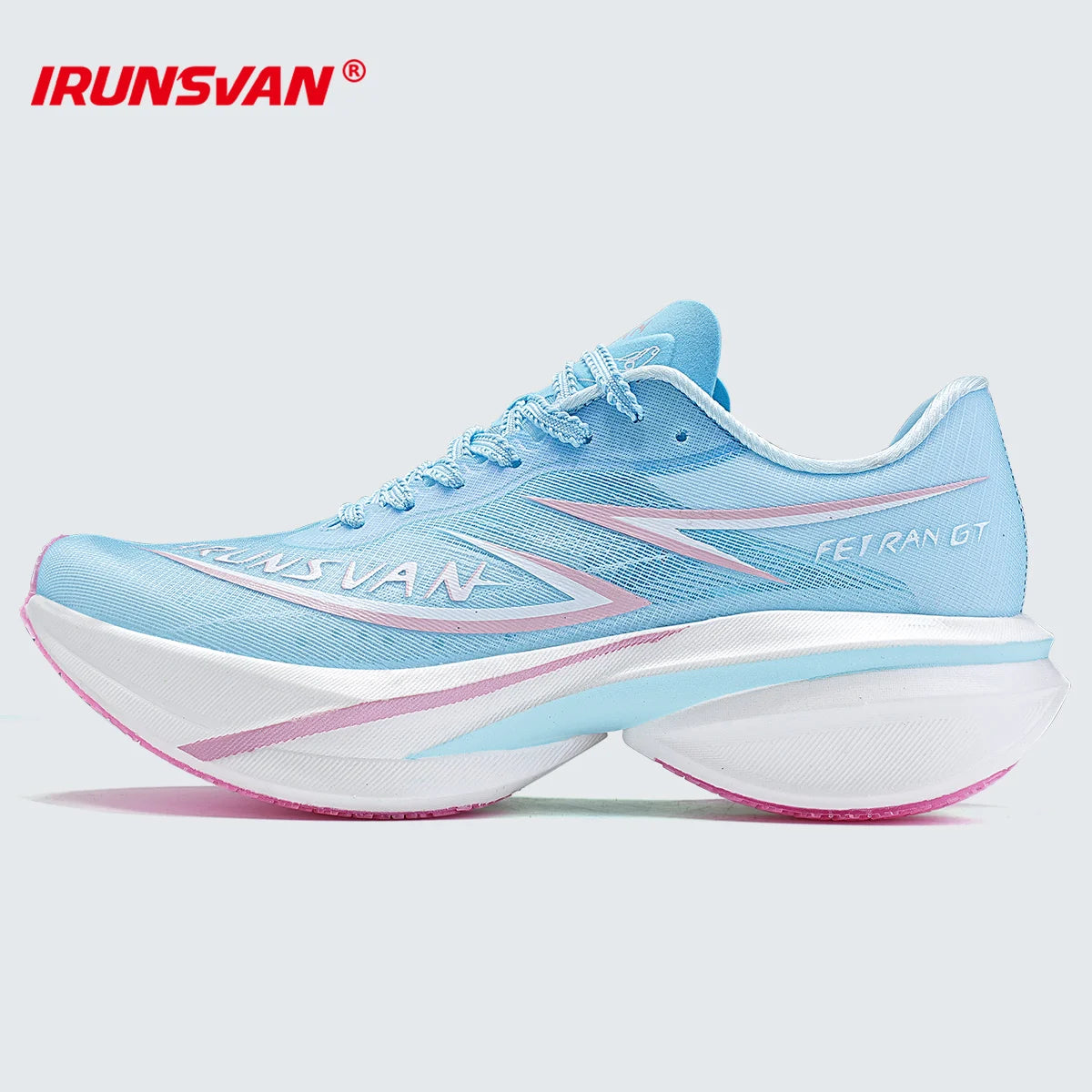IRUNSVAN T800 Carbon Plate Running Shoes - Lightweight Racing Shoes for Men & Women - Marathon Training, Cushioned & Anti-Slip