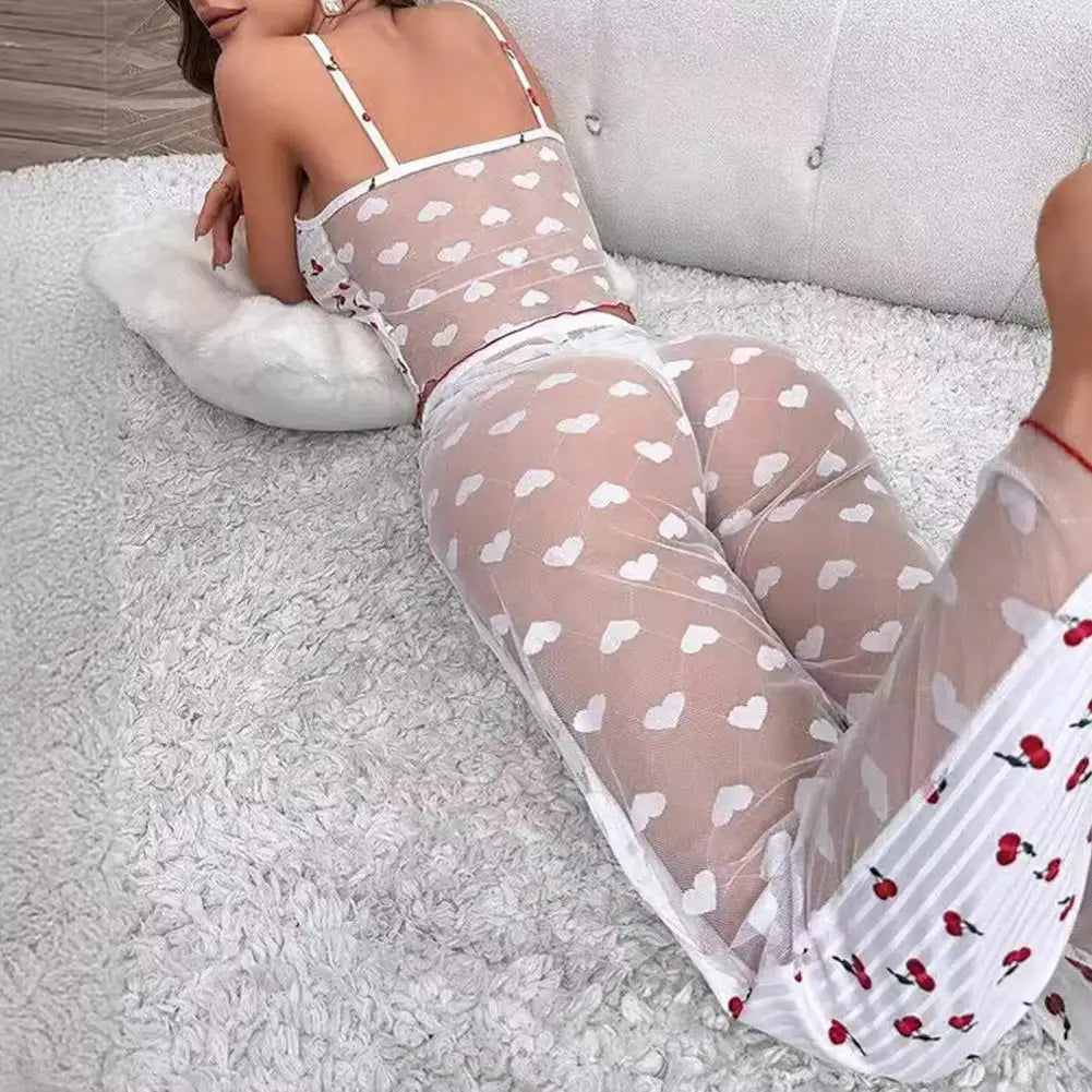 Heart Print Homewear Set