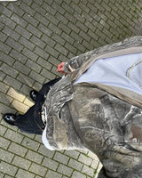 Y2K Retro Camo Zip-Up Hoodie