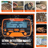 SucceBuy Metal Detector for Adults & Kids 10Inch Waterproof Search Coil + LCD Display 7 Modes Adjustable 41''-52'' Aluminum Stem