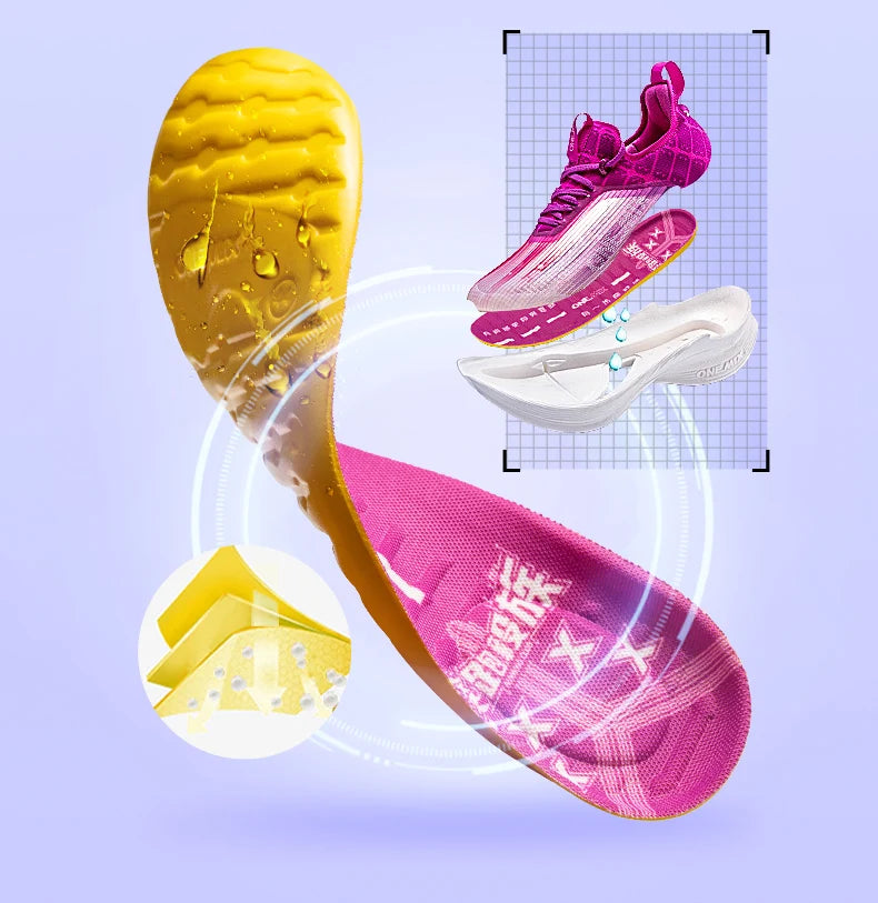 ONEMIX Carbon Plate Marathon Running Racing Shoes Professional Stable Support Shock-relief Ultra-light Rebound Sneakers